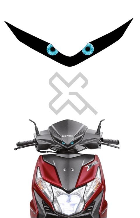 Dio Bs6 New Model Eye Sticker | Dio Bs6 DRL Eye Sticker